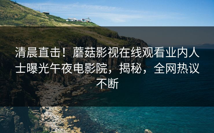 清晨直击！蘑菇影视在线观看业内人士曝光午夜电影院，揭秘，全网热议不断